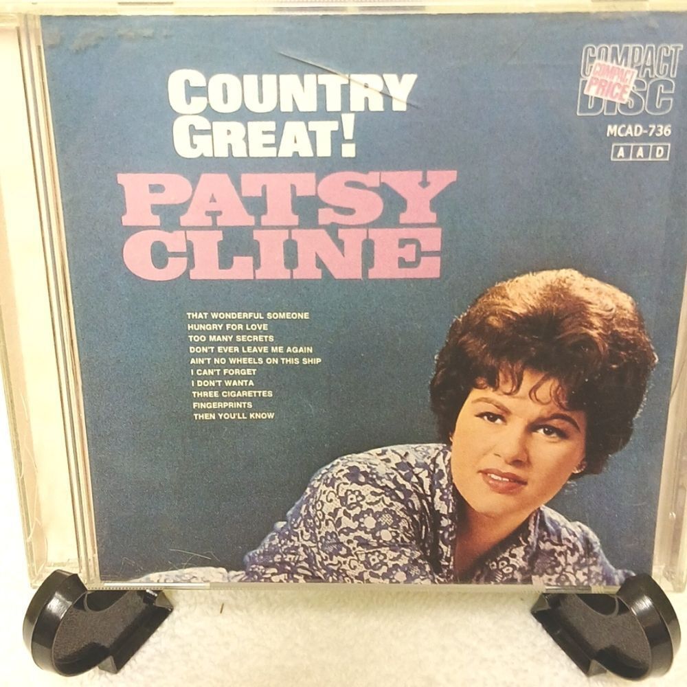 🩷PATSY CLINE MUSIC CD, COUNTRY GREAT